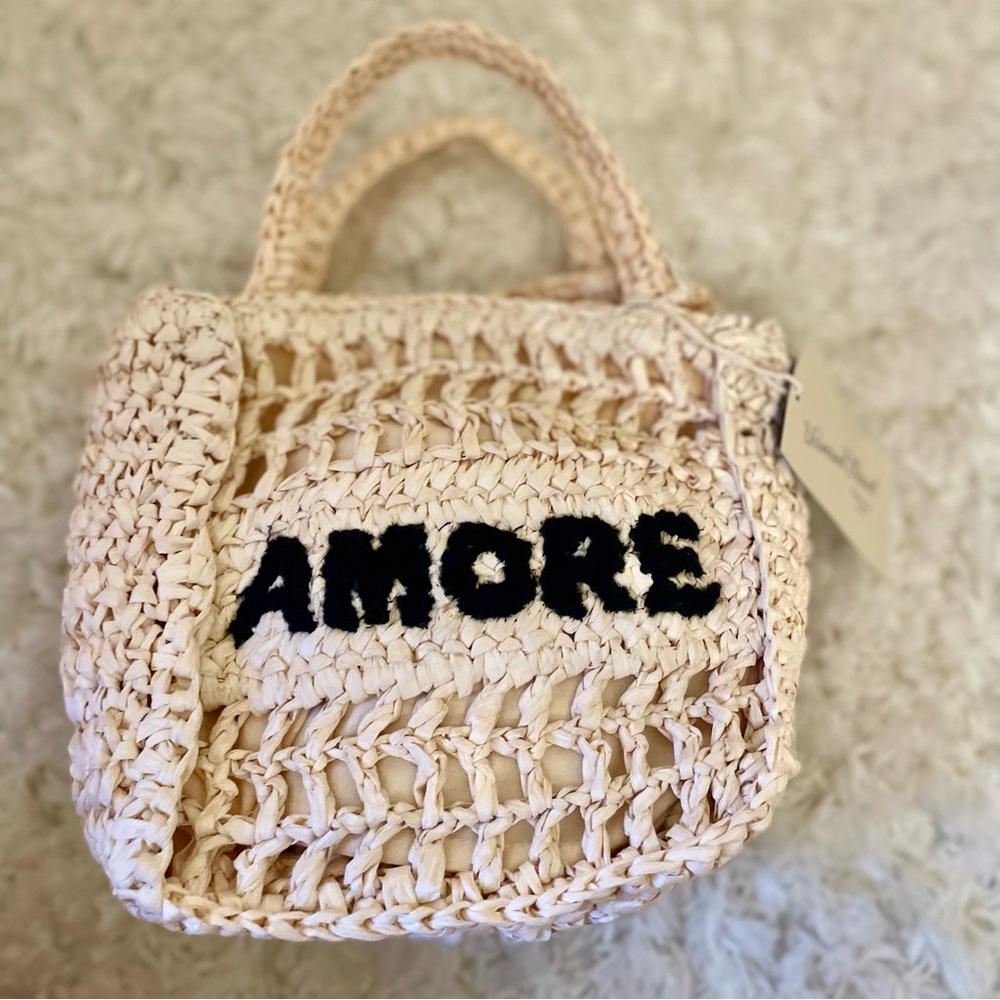 Universal Thread Crochet‎ Tote Handbag Off White